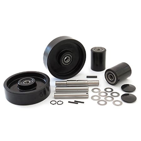 Eat-In HP25L Complete Wheel Kit for Manual Pallet Jack - Black EA2583820